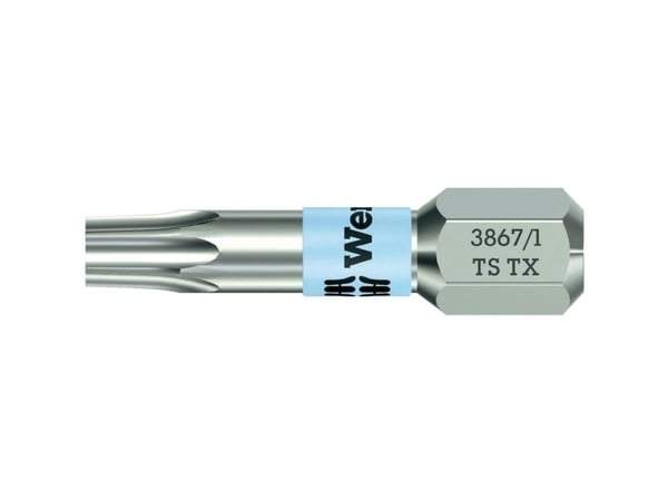 Wera 3867/1 TS TX 25 X 25 MM Torx-bit T 25 Rustfrit stål D 6.3 1 stk