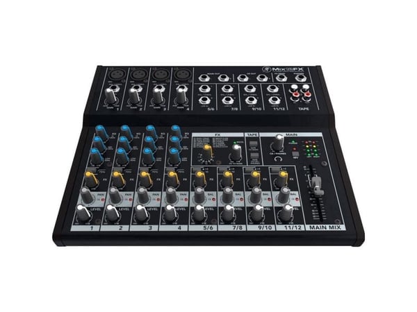 Mackie Mix12FX, 12 kanaler, svart