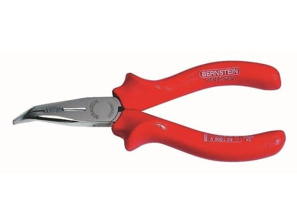 Bernstein 13-916 VDE, Nesetang, 2 mm, Beskyttelse mot elektrostatisk utladning (ESD), Stål, Rød, 165 mm