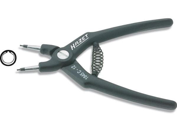 HAZET 1845C-8, Pyöröpihdit, musta, 14 cm, 50 g, Saksaa