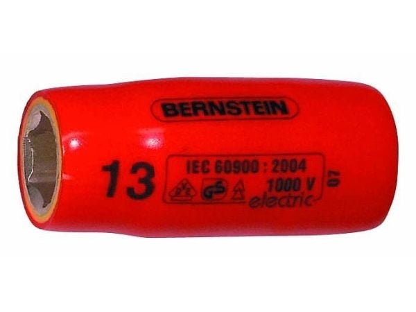 Bernstein 16-485 VDE, Stikkontakt, 3/8", Metrisk, 1 hoder, 10 mm, Kromvanadiumstål