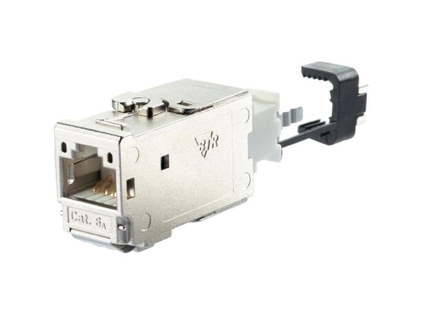 METZ CONNECT 130B11-E, RJ-45, Rustfritt stål, Zink, Cat6a, Gull, CE, UL