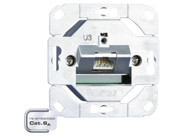 BTR NETCOM 130C371200-I, RJ-45, 6a, Ruostumaton teräs