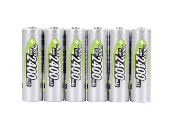 Ansmann 1322-0000-510 oppladbart AA-batteri NiMH 2400 mAh 1,2 V (6 stk)