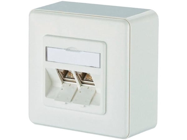 METZ CONNECT 1309120002-E, RJ-45, 6a, valkoinen, 85 mm, 43 mm, 85 mm, 85 mm