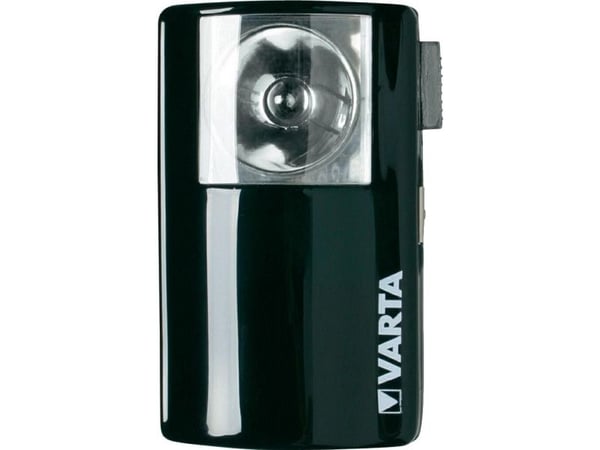 Varta Palm Light 3R12, Käsikokoinen taskulamppu, Musta, Metalli, 1 lamppua, 3.7 V, 15 lm