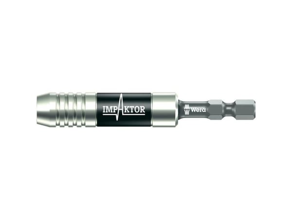 Wera 897/4 IMP, Bit holder, Sort, Sølv, 1/4", Taiwan, 7,5 cm, 33 g