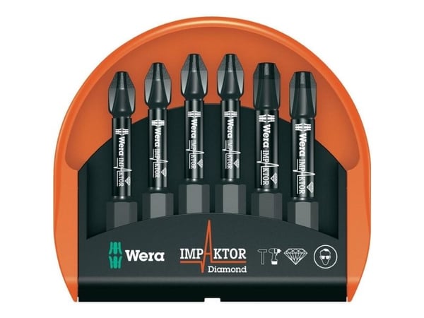 Wera Bit-Check, 6 kpl, Phillips, PH 2,PH 3, 4x PH 2x50 mm 2x PH 3x50 mm