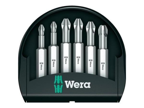 Wera 05056471001, 6 stykker, Pozidriv, PZ 1, PZ 2, PZ 3, 50 mm