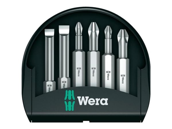 Wera Bit-Check, 6 kpl, Phillips, Star ruuvimeisseli, avaus, PH 1,PH 2, PZ 1,PZ 2