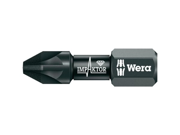 Wera 855/1 IMP DC SB SiS 05073921001 Krysssporbit PZ 2 Verktøystål Diamantbelagt D 6,3 1 stk.