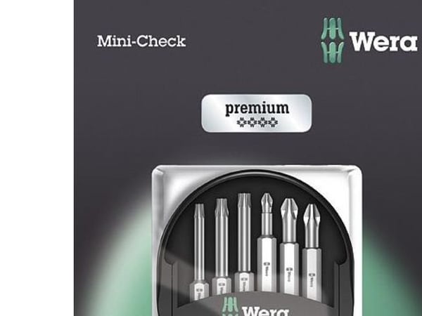 Wera Bit-Check 6 Universal 2 SB - Spissett for skrutrekker - 6 deler - torx, phillips, pozidriv - T15, T20, T25, PH2, PZ1, PZ2 - heksagonal - lengd...