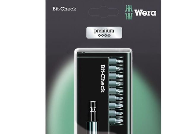 Wera 05073410001, 10 stykker, Philips, Pozidriv, Torx, PH 2, PZ 1, PZ 2, PZ 3, T10, T15, T20, T25, T30, 200 mm