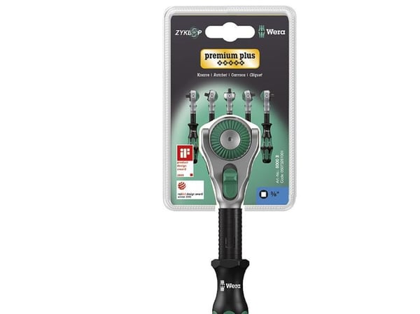 Wera 8000 B SB, 72 stykker, Sort, Grønn, Sort, Grønn, 3/8", Tsjekkisk Republikk, 329 g