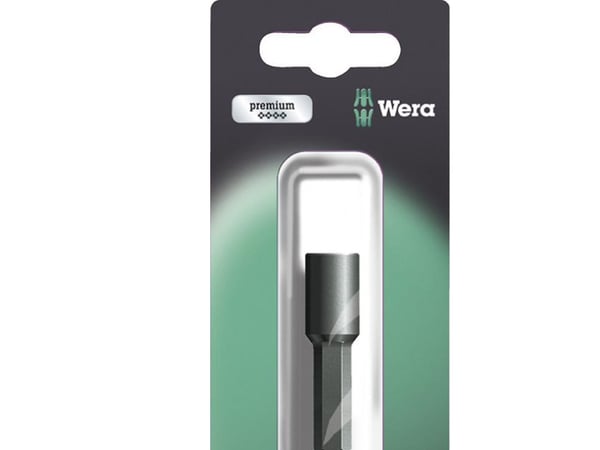Wera 869/4 M SB, 1 stykker, Sekskantet, 25,4 / 4 mm (1 / 4"), 3/8", Sort, ISO 1173-F