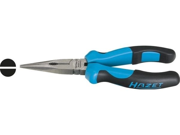 HAZET 1841MA-11, Nesetang, Sort, Blå, 14,5 cm, 120 g, Tyskland