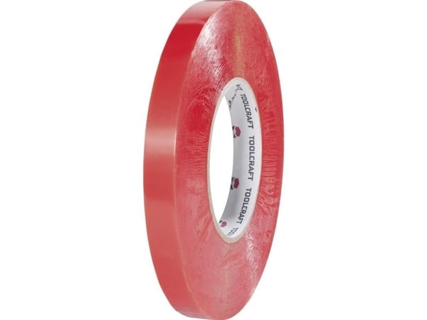 TOOLCRAFT 1397P2550C 1397P2550C Kaksipuolinen teippi läpinäkyvä (L x S) 50 m x 25 mm 1 kpl 1 kpl