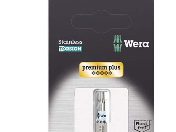 Wera Torx-bit T 15 3867/1 TS SB SiS rustfritt stål D 6,3 1 stk. (05073621001)