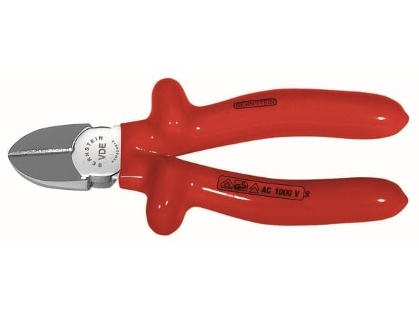 Bernstein 13-106 VDE, Diagonal tang, Stål, Rød, 165 mm, 210 g