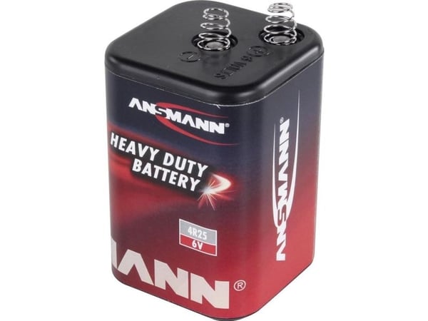 Ansmann 1500-0003, Engangsbatteri, 6V, Sink-Karbon, 6 V, 1 stykker, 9000 mAh