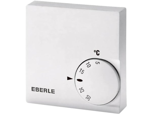 Eberle RTR-E 6121, Hvid, IP30, 5 - 30 °C, °C, Strøm, 230 V
