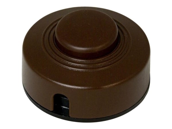 Kopp 191852084, Jalkakytkin, 1P, Muovi, Ruskea, 250 V, 2 A