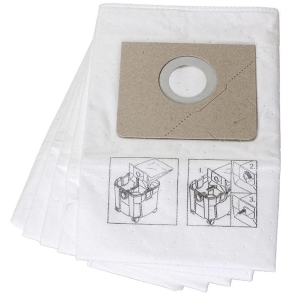 FEIN 31345061010, Støv pose, Trommelvakuum, Beige, Hvit, Fleece, FEIN Dustex 25 L Set (Dustex 25 L), Dustex 25 L (Dustex 25 L)