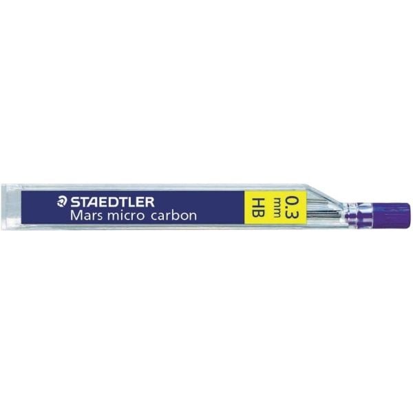 STAEDTLER Mars micro carbon - Bly for blyant - 2B - kullsvart - 0.5 mm (en pakke 12) - for P/N: 762 05-3, 77505, 779 05-2, 779 05-3, 779 05-9