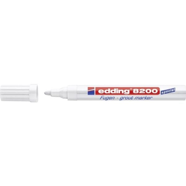edding 8200 grout - Markering - permanent - vit - 2-4 mm