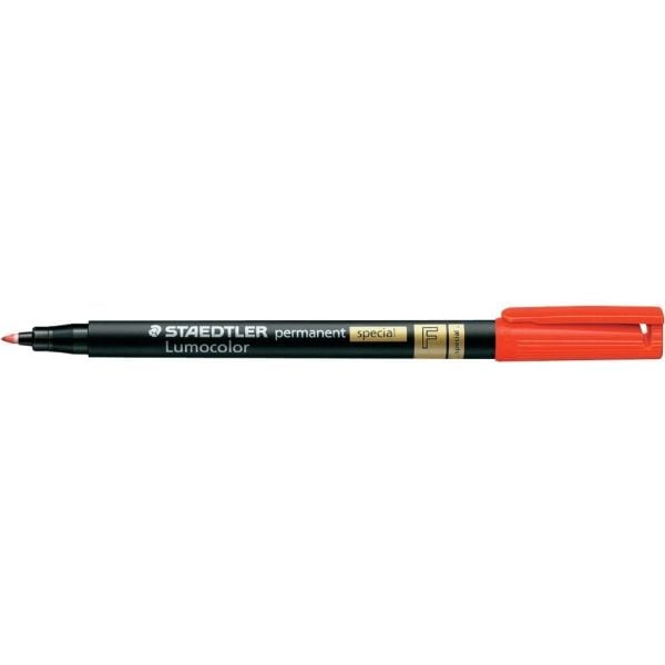 Staedtler Lumocolor 319, Hienojakoinen, 1 väriä, Punainen, 0,6 mm, Polypropeeni (PP)