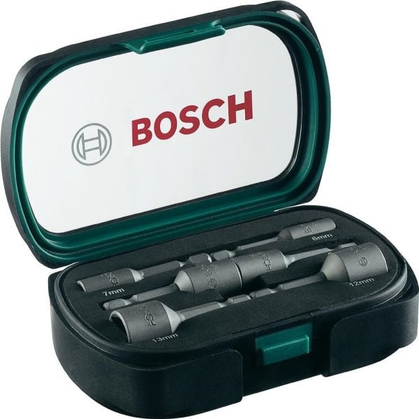 Bosch - Koppnøkkelsett - 6 deler - 6 mm, 7 mm, 8 mm, 10 mm, 12 mm, 13 mm - heksagonal - lengde: 50 mm