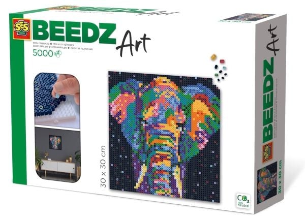 SES Creative Beedz Elephant fantasy, 5000 stykker, 12 år, Gutt/Jente, Barn, Flerfarget, 300 mm