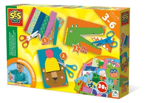 SES Creative 14634, Håndverkssett for barn, 3 år, Fotoark kartong, Flerfarget