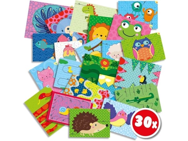 SES Creative 14634, Håndverkssett for barn, 3 år, Fotoark kartong, Flerfarget