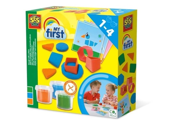SES Creative My First 14433, Modellera, Multifärg, Barn, 9 styck, Plastburk, 3 färger
