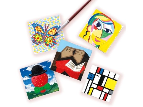 SES Creative Mini Art, Lasten piirustussapluunasetti, 7 vuosi/vuosia, Pahvi, Monivärinen