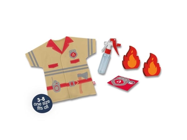 SES Creative Petits Pretenders Dress up costume firefighter, Brannmann, 3 år