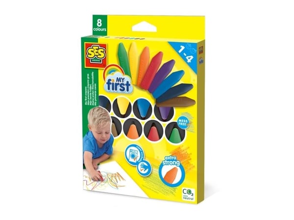 SES Creative My First 14488, 8 stykker, Flerfarget, Flerfarget, Fotoark kartong, Barn, 1 år