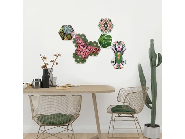 SES Creative Beedz Hex tiles Botanical, 5000 stykker, 12 år, Gutt/Jente, Barn, Flerfarget, Ikke for barn under 36 måneder