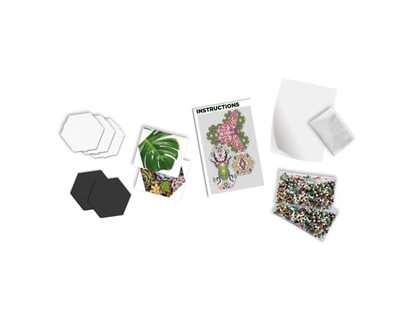 SES Creative Beedz Hex tiles Botanical, 5000 stykker, 12 år, Gutt/Jente, Barn, Flerfarget, Ikke for barn under 36 måneder