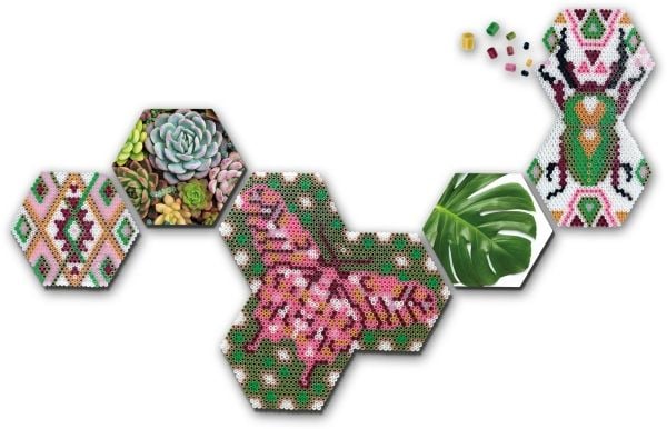 SES Creative Beedz Hex tiles Botanical, 5000 stykker, 12 år, Gutt/Jente, Barn, Flerfarget, Ikke for barn under 36 måneder