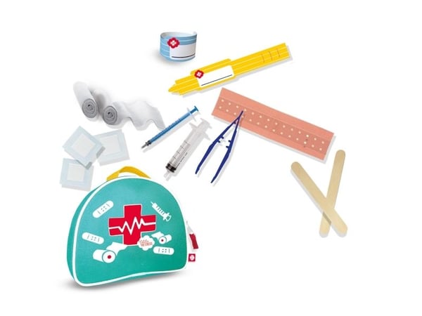SES Creative Medical -laukku sisältöineen