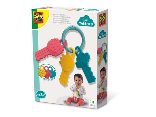 SES Creative Sensory play keys, Gutt/Jente, 3 måned(er), Blå, Rosa, Gult