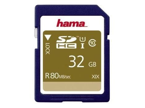 Hama 00124135, 32 GB, SDHC, klasse 10, UHS-I, 80 MB/s, klasse 1 (U1)
