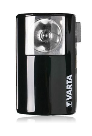 Varta Palm Light 3R12, Käsikokoinen taskulamppu, Musta, Metalli, 1 lamppua, 3.7 V, 15 lm