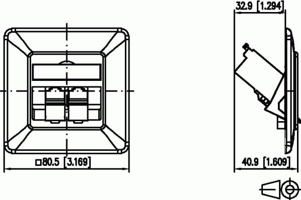 METZ CONNECT 1309121002-E, RJ-45, 6a, Valkoinen, Kupari, Sinkki, GHMT, 50 V