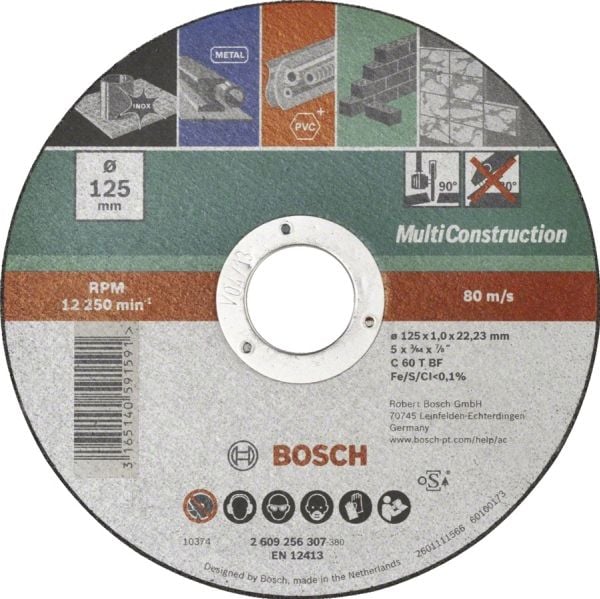 Bosch kappeskive TNACA Ø 115 x22,23 x1,0 mm PROSTA