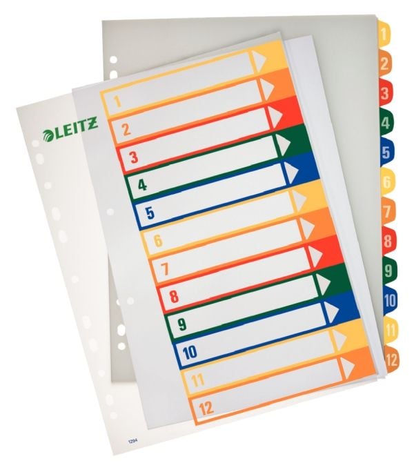 Leitz PC Printable Index - 12 ark indekskort