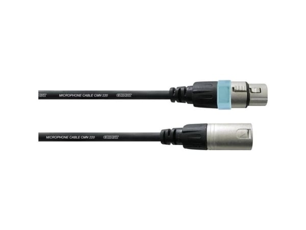 Cordial CCM 0,5 m XLR forbindelseskabel [1x XLR-tilkobling - 1x XLR-plugg] svart
