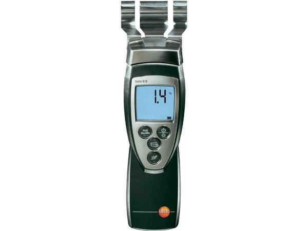 testo 616 Materiaalin kosteusmittari; Mittausalue rakennuskosteus (alue) 0-20 % vol Mittausalue puun kosteus (alue) 0-50 % vol